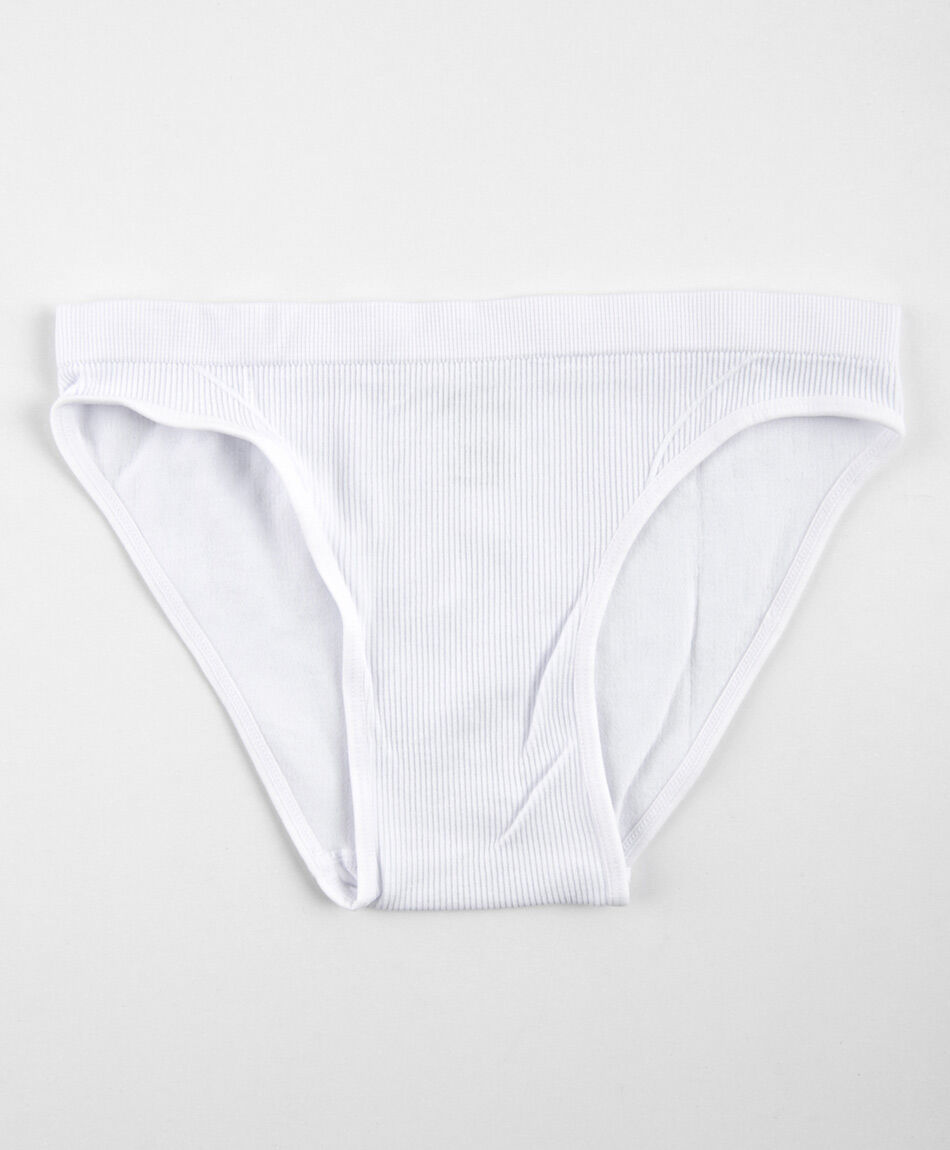 Bombacha bikini mujer seamless acanalado