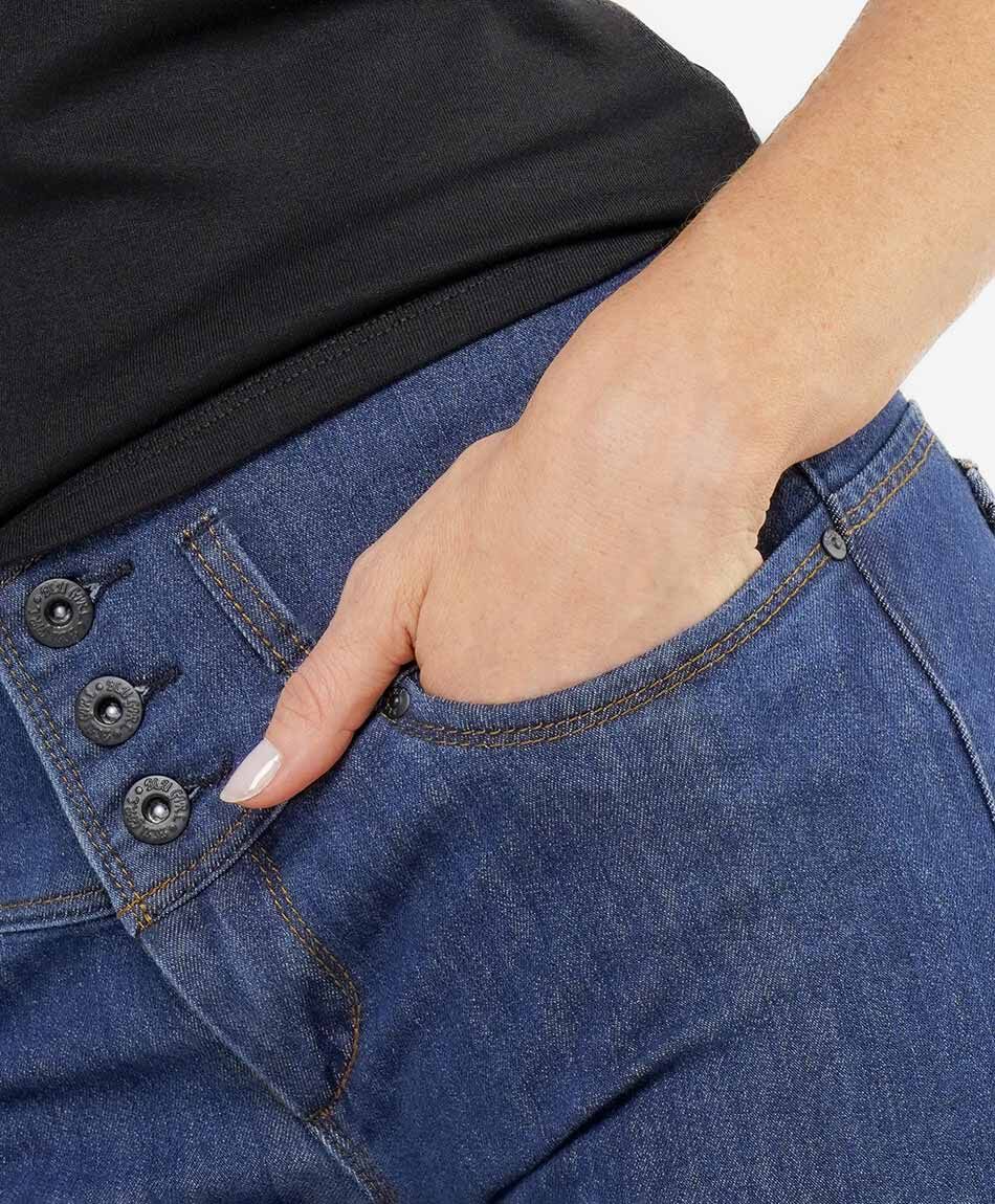 Jeans mujer tiro alto push up