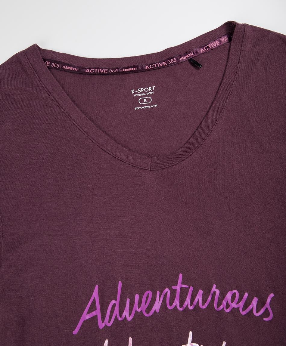 Remera deportiva mujer frase