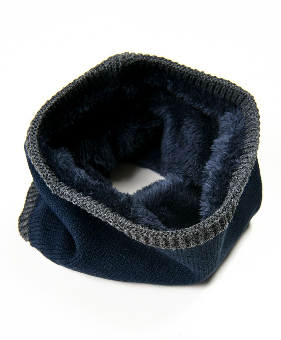 Cuello infantil forrado azul