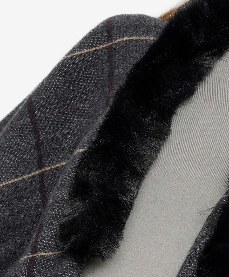 Poncho mujer dise&ntilde;o lineas