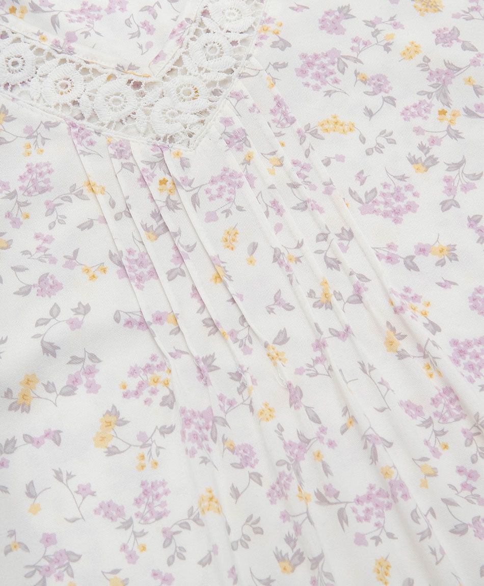 Camison mujer floreada rosada