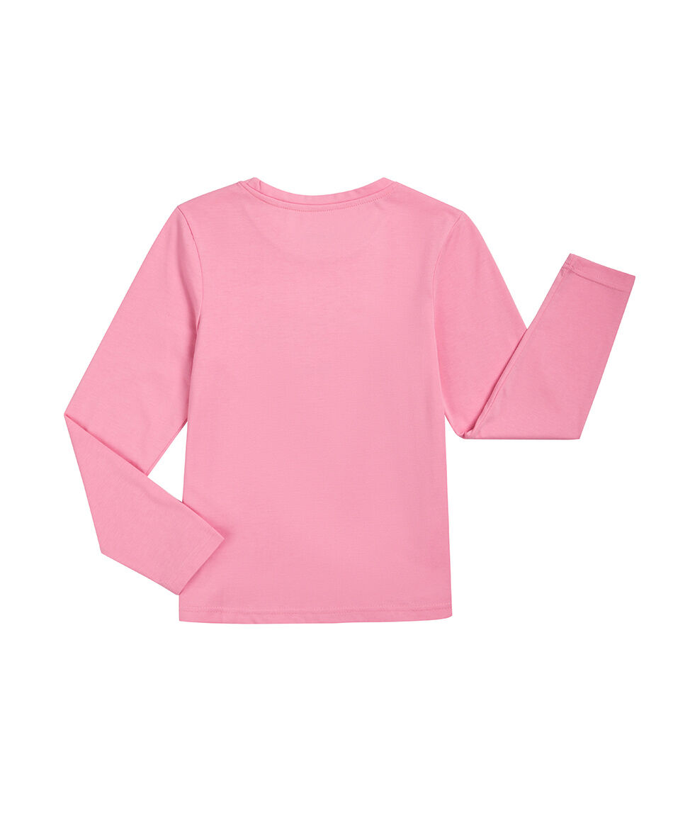 Remera ni&ntilde;a good vibes rosa