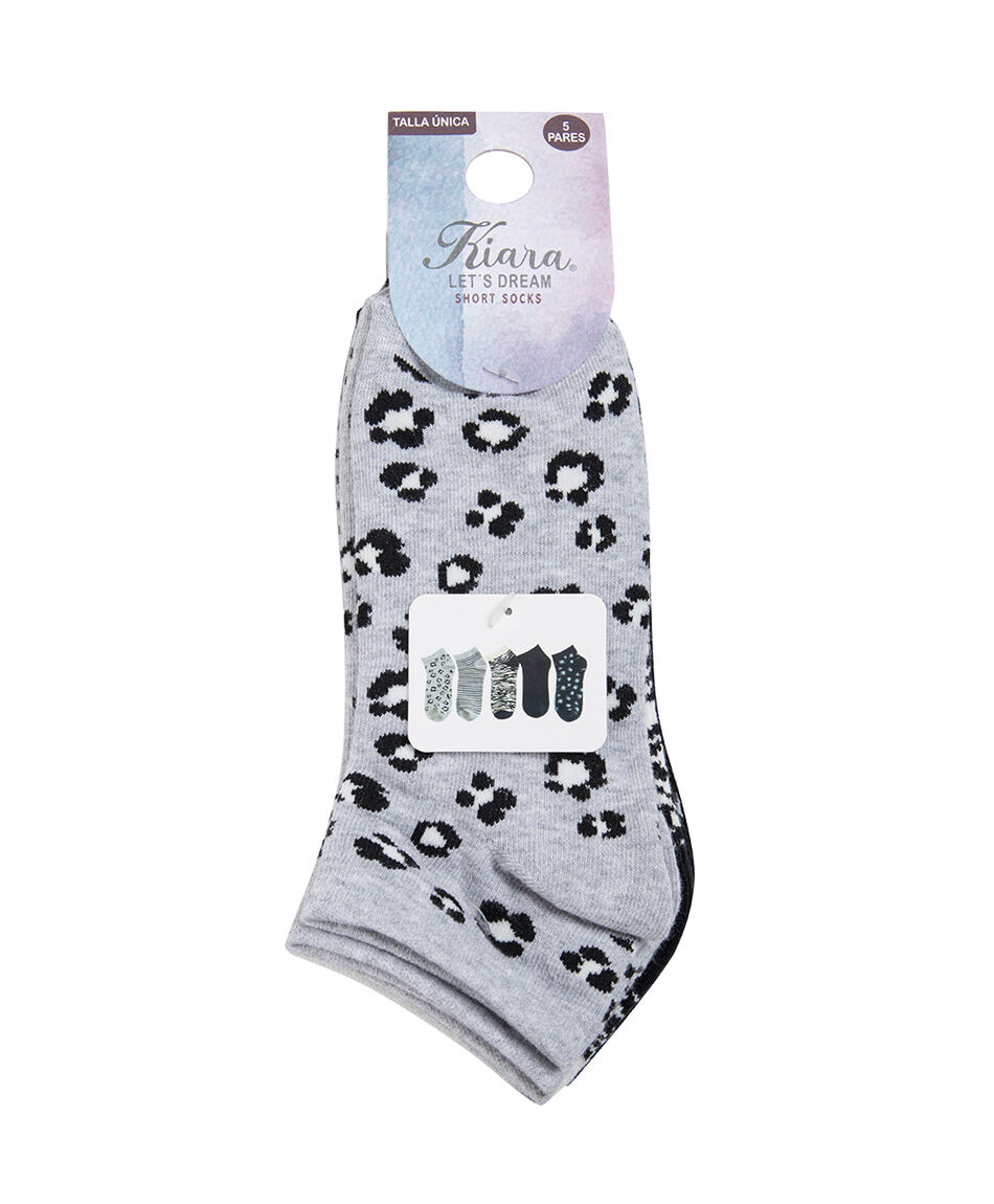 Pack 5 medias mujer cortos variedades