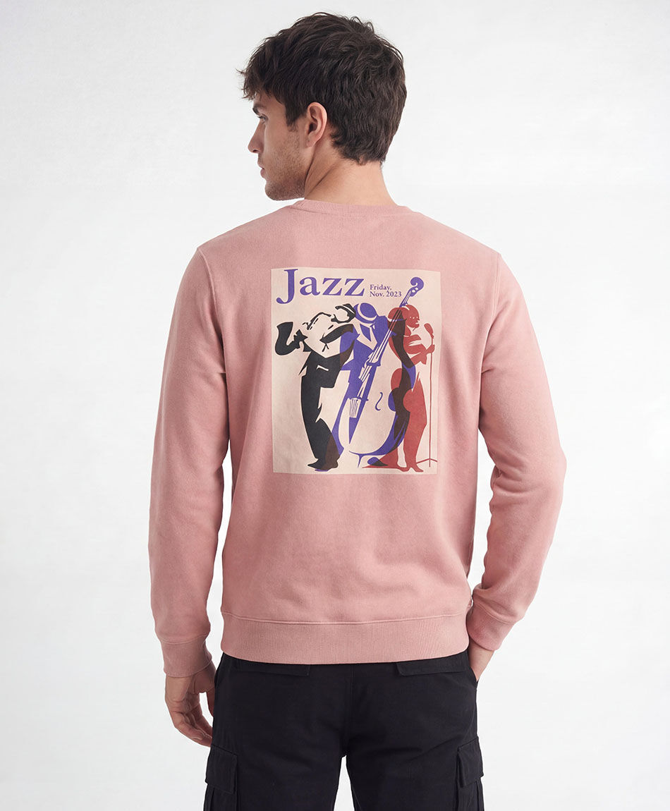 Buzo hombre doble estampado jazz