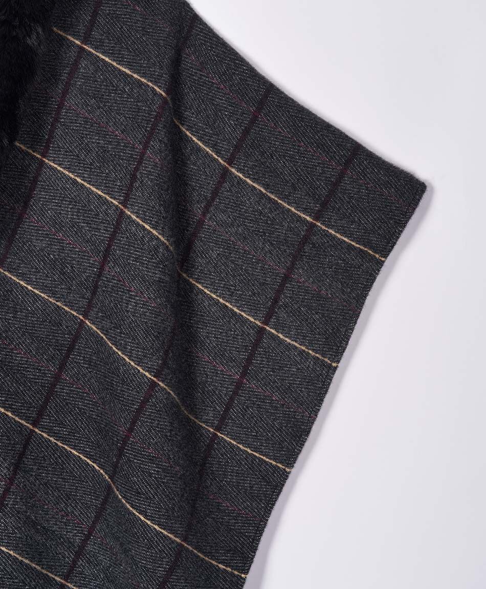 Poncho mujer dise&ntilde;o lineas