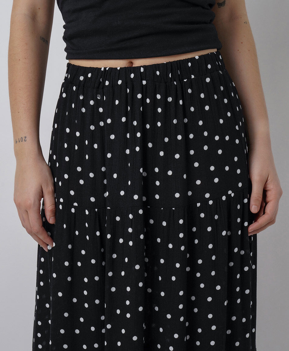 Pollera mujer maxi lunares
