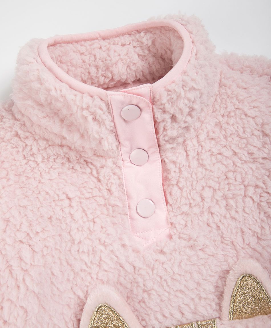 Buzo beb&eacute; gato rosa