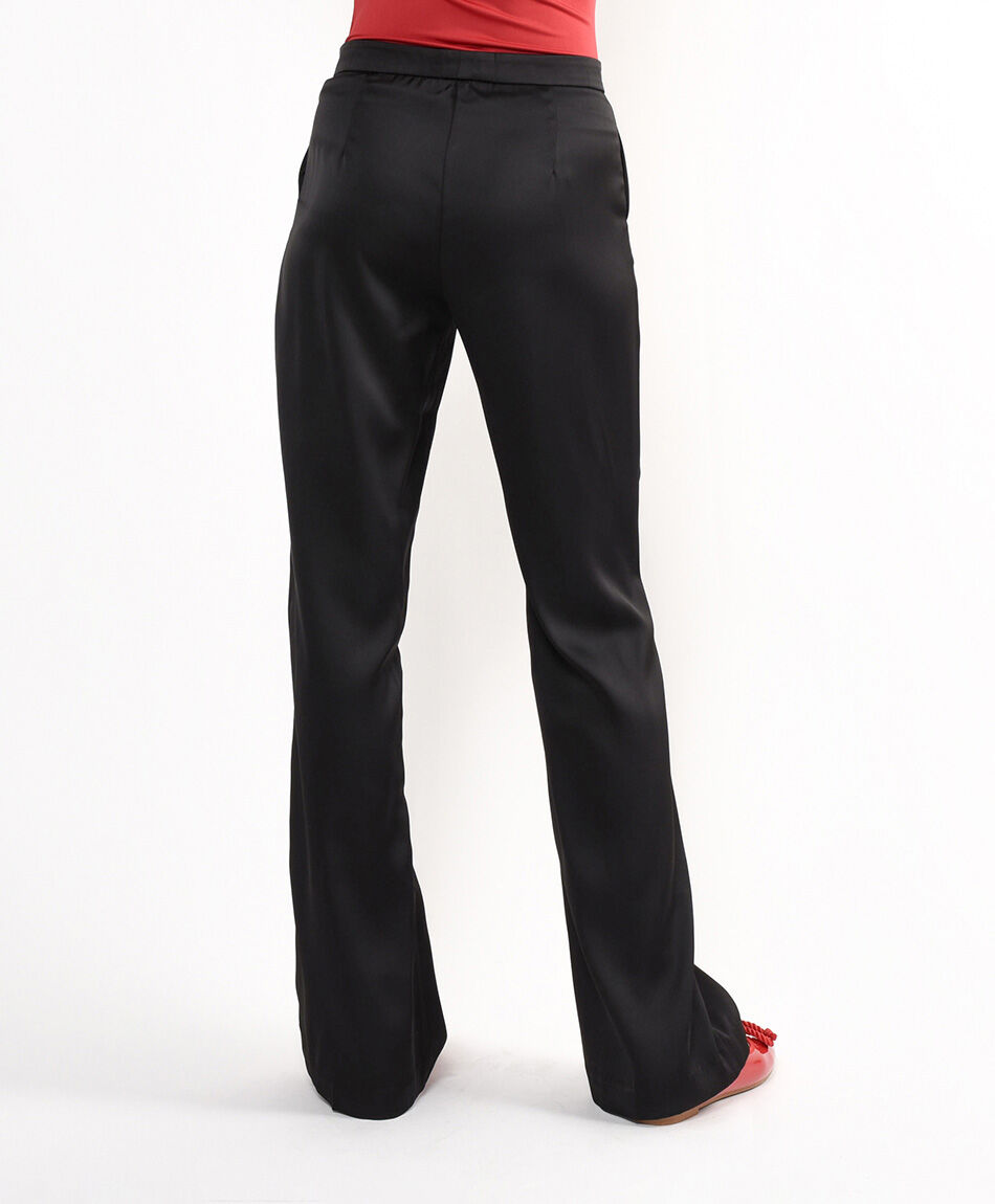 Pantal&oacute;n mujer tela sat&eacute;n