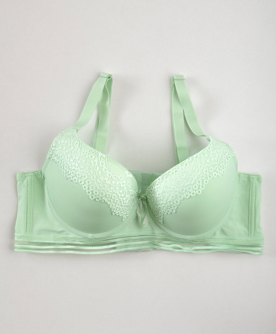 Corpi&ntilde;o mujer medio encaje push up