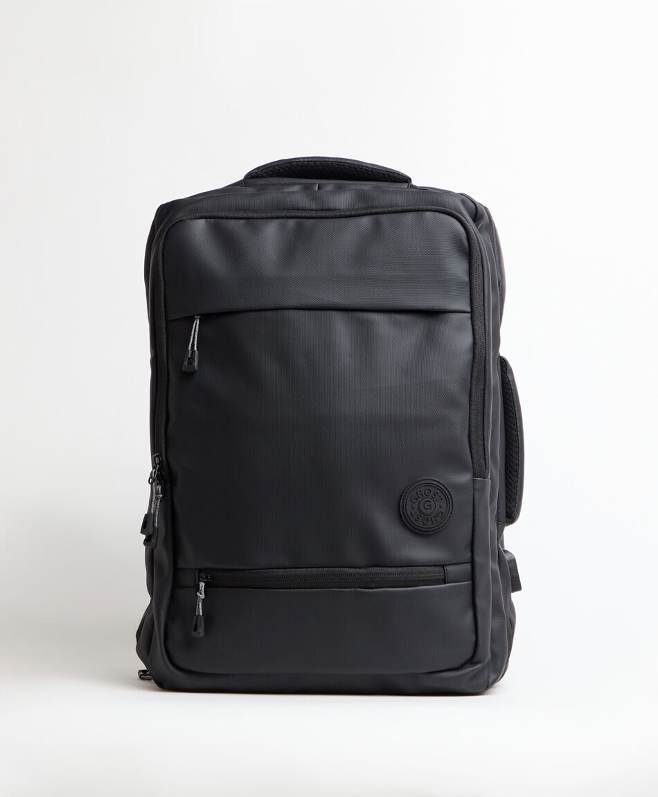 Mochila de viaje negra