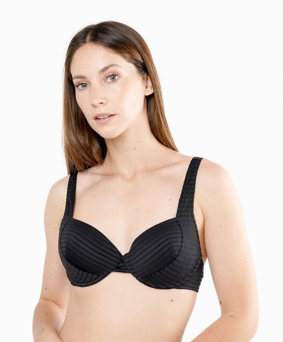 Bikini mujer l&iacute;neas jacquard