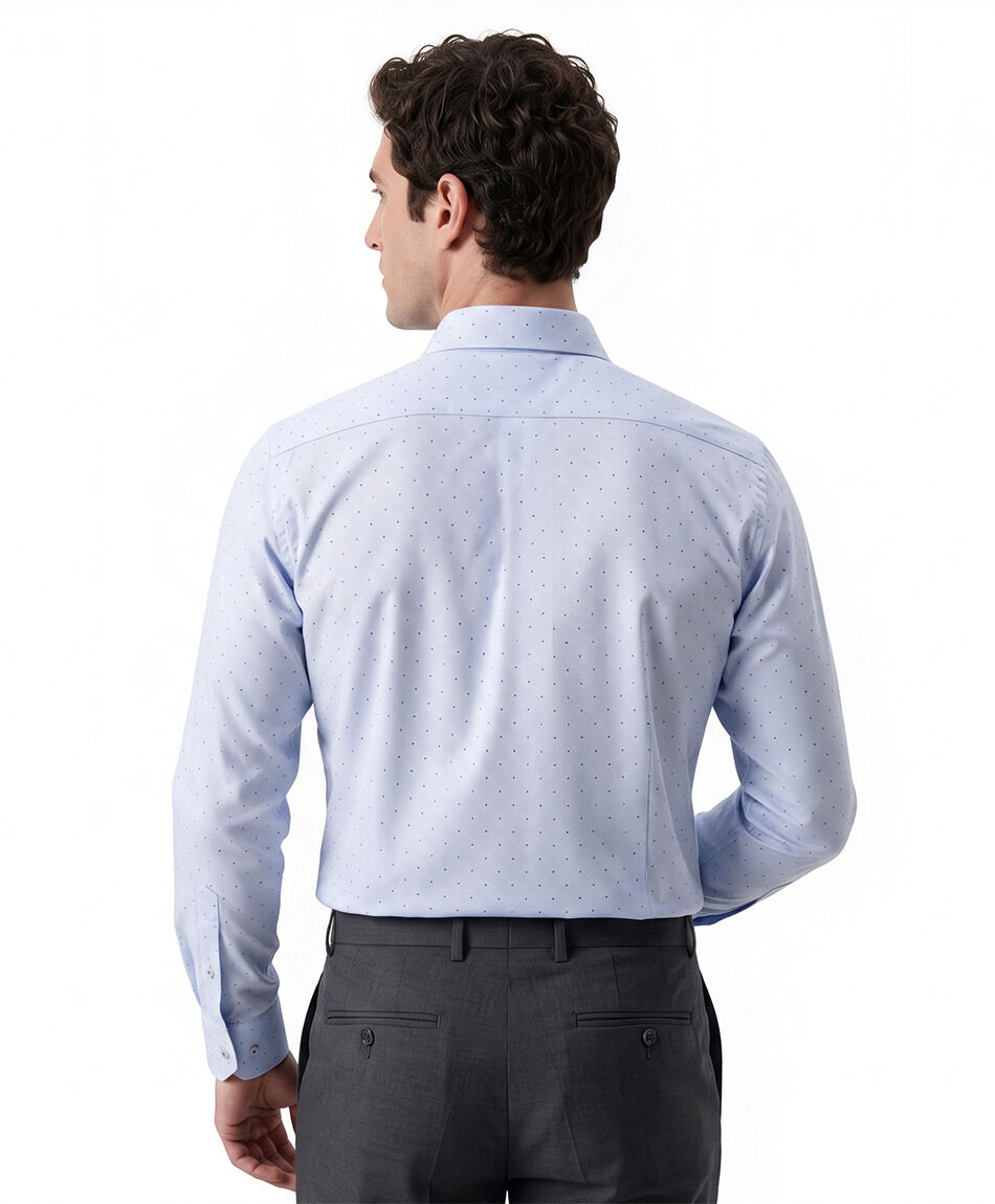 Camisa hombre formal mini puntos