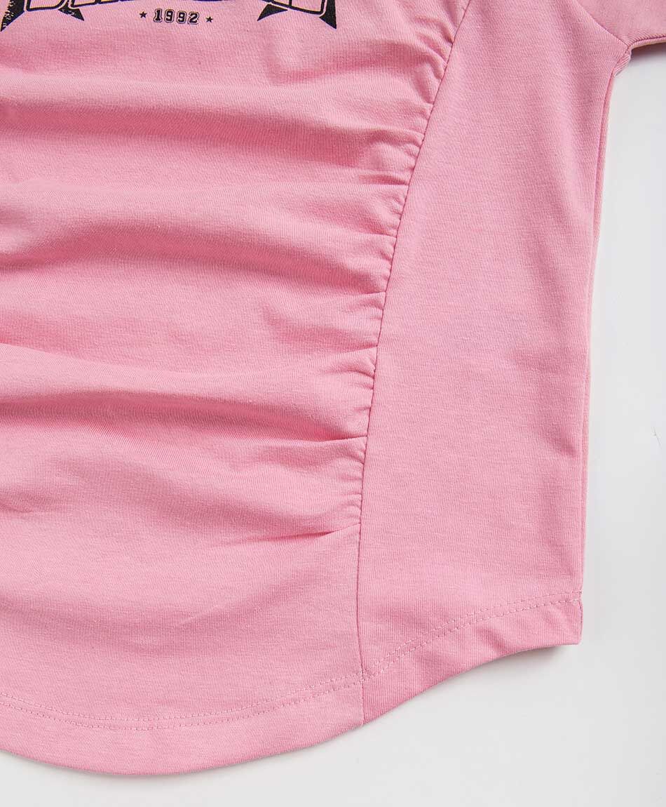 Remera ni&ntilde;a rosada stargirl