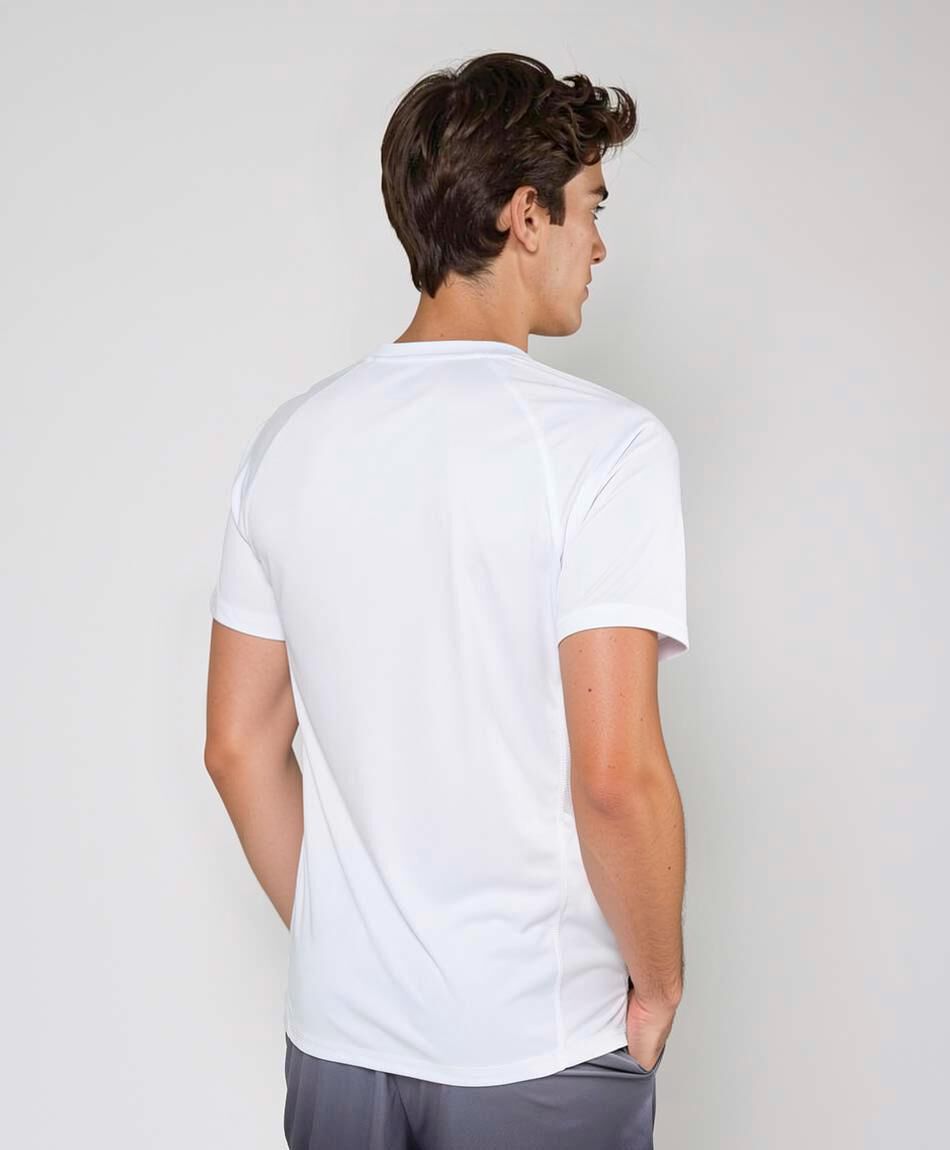 Polera deportiva hombre running lisa