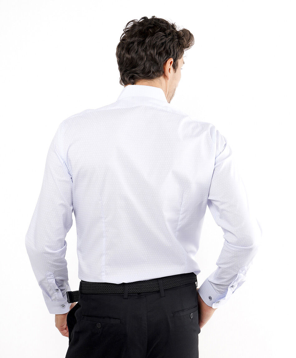 Camisa hombre formal dise&ntilde;o liso