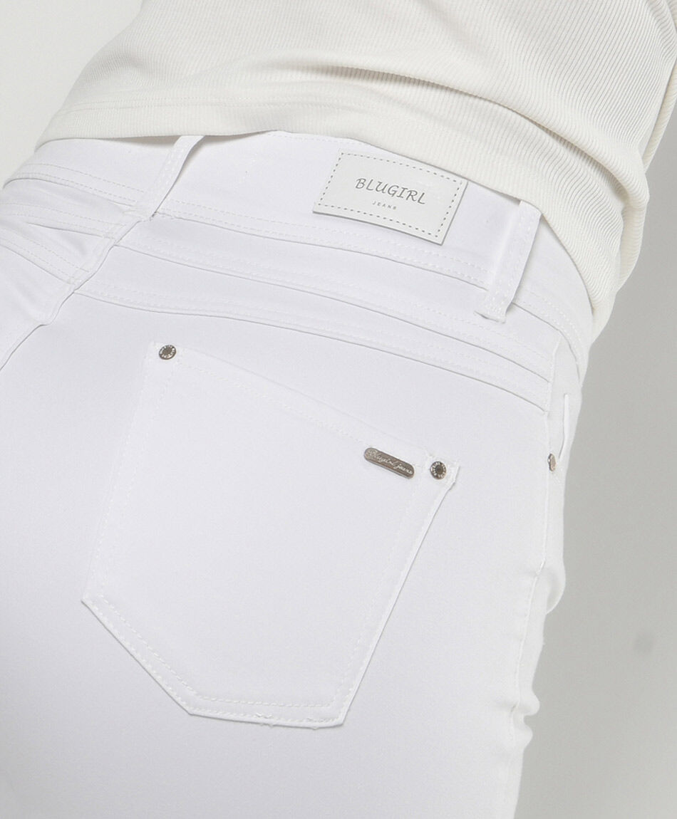 Jeans mujer blanco skinny fit
