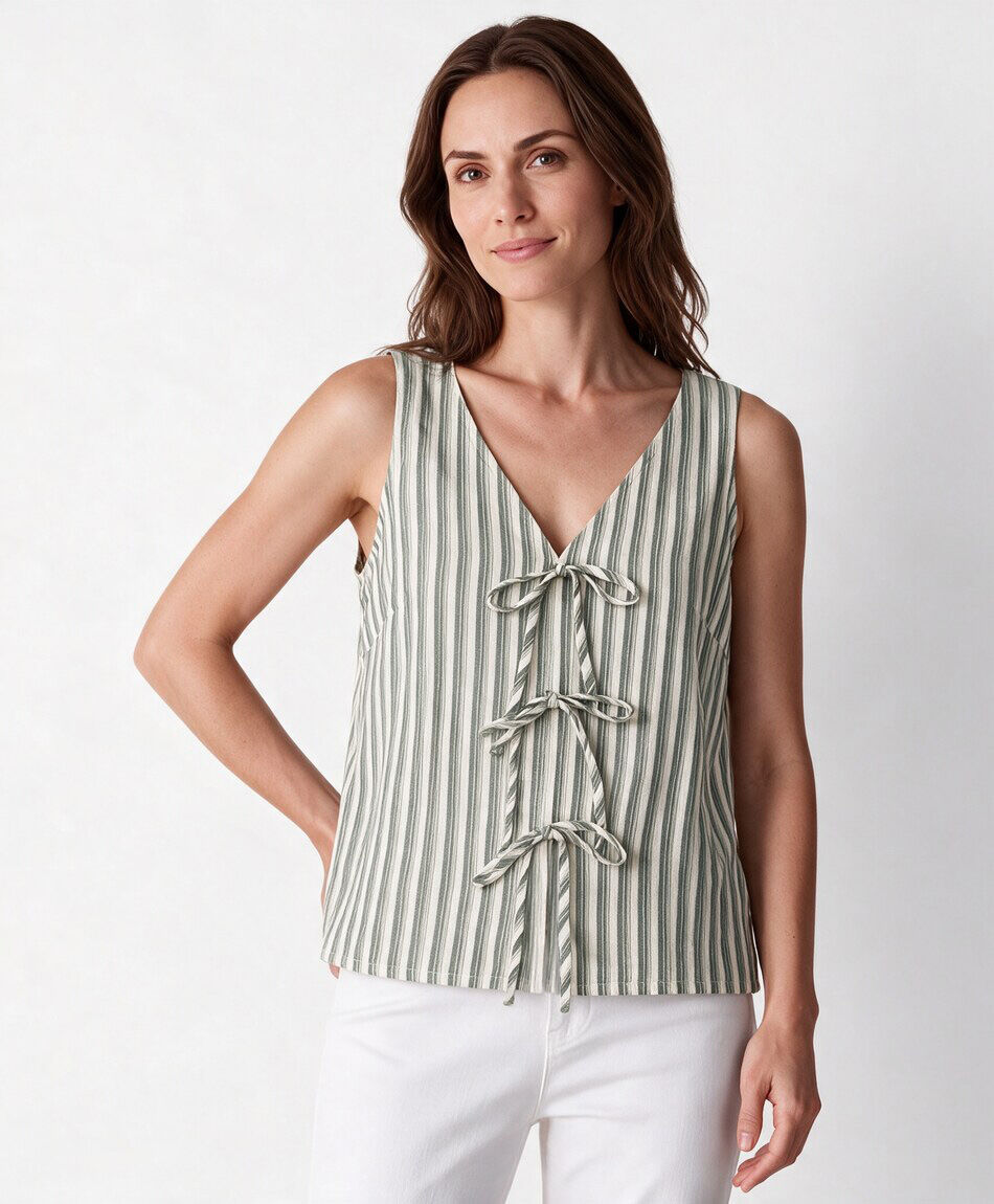 Camisa mujer vest l&iacute;neas