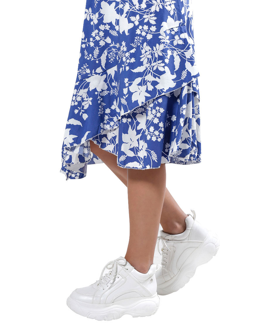 Vestido ruedo irregular