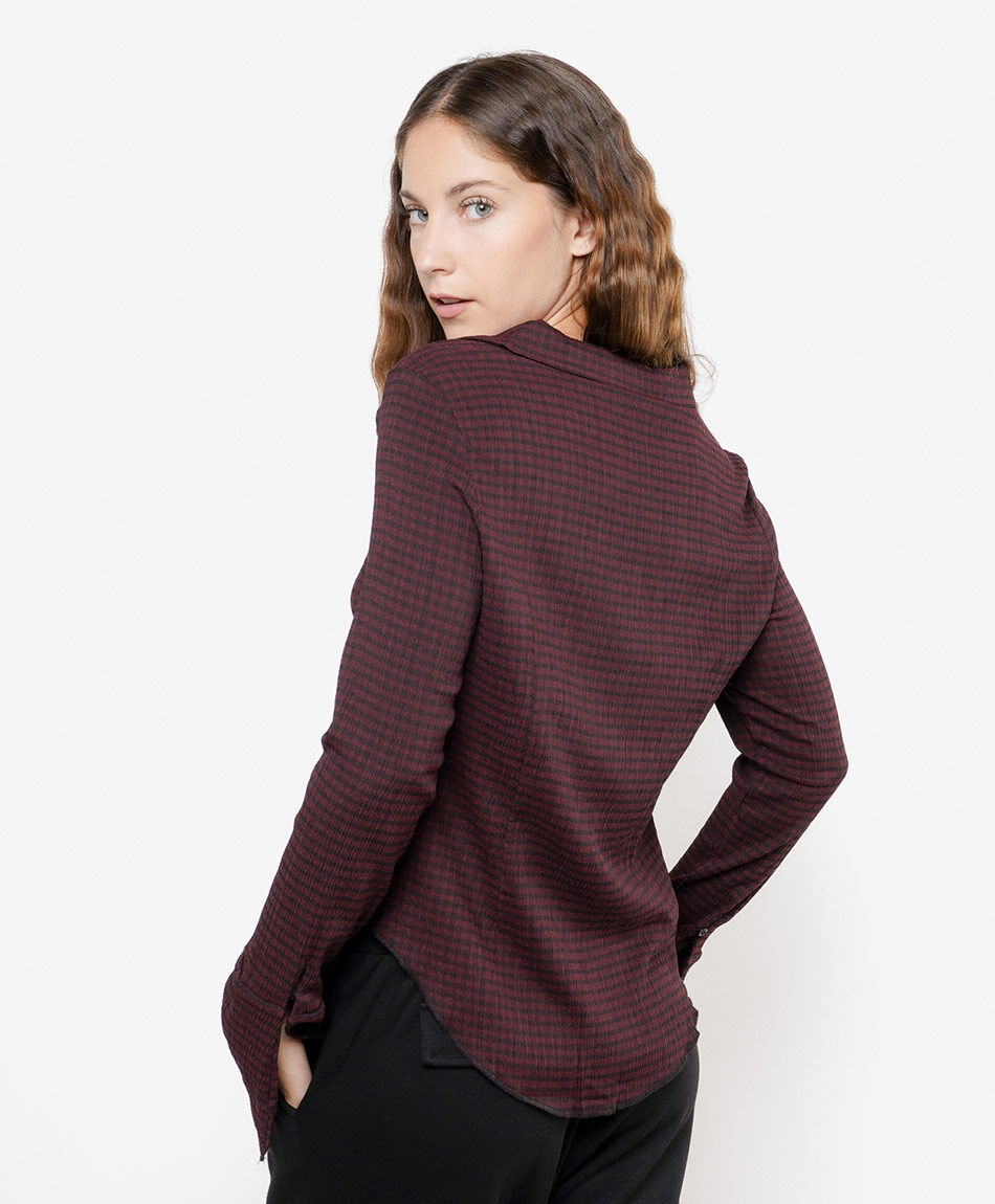 Camisa mujer cuadrill&eacute;