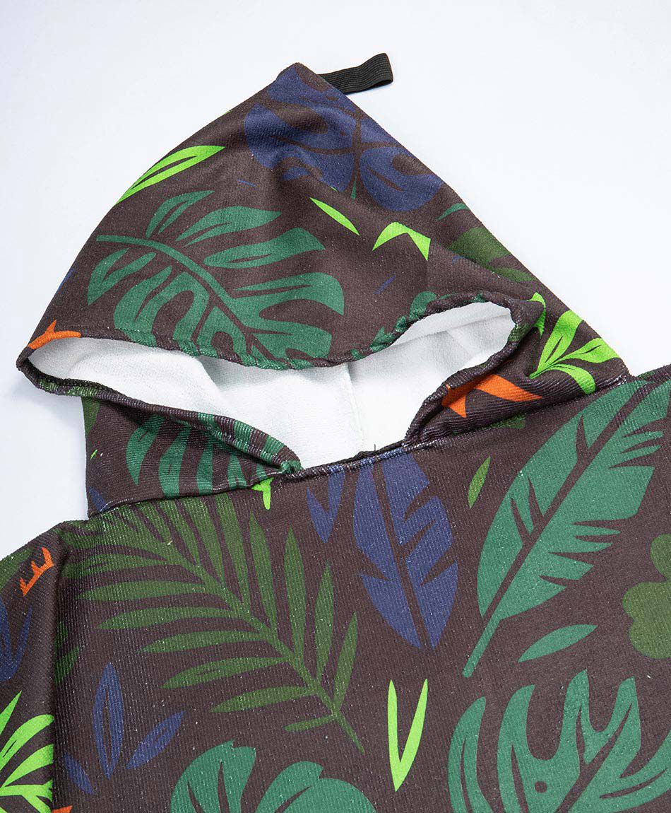 Poncho de ba&ntilde;o ni&ntilde;o hojas
