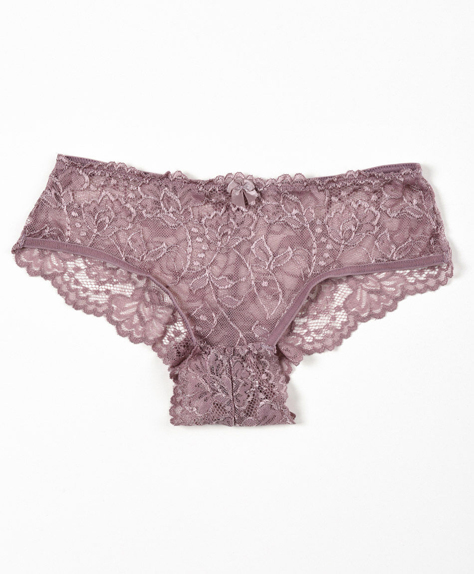 Pantaleta mujer encaje transparente