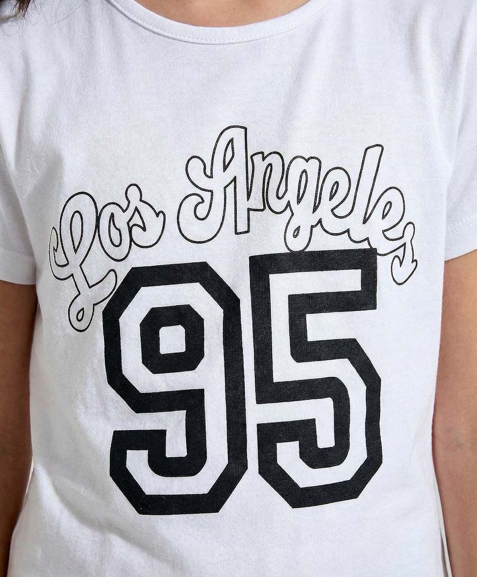 Remera ni&ntilde;a los &aacute;ngeles 95