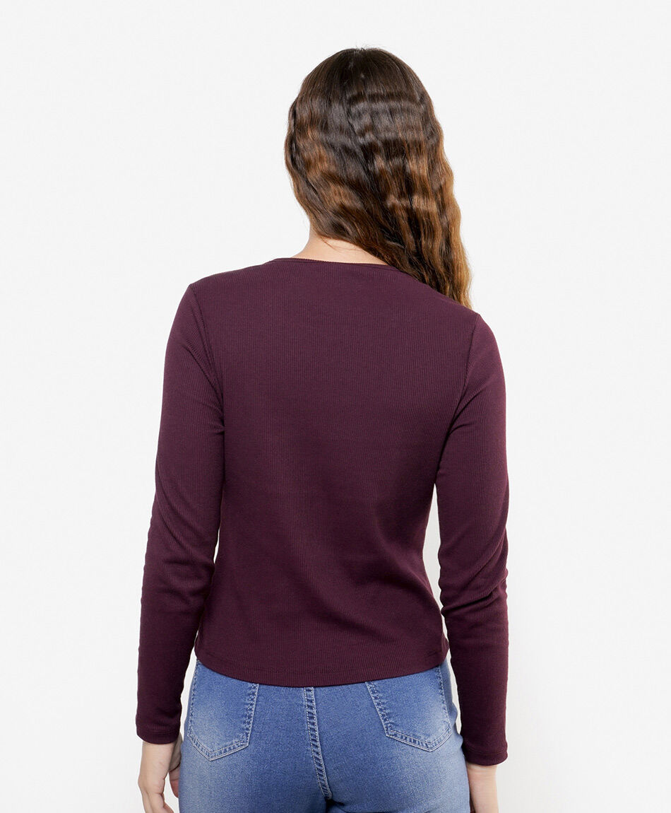 Remera mujer canal&eacute; ajustada