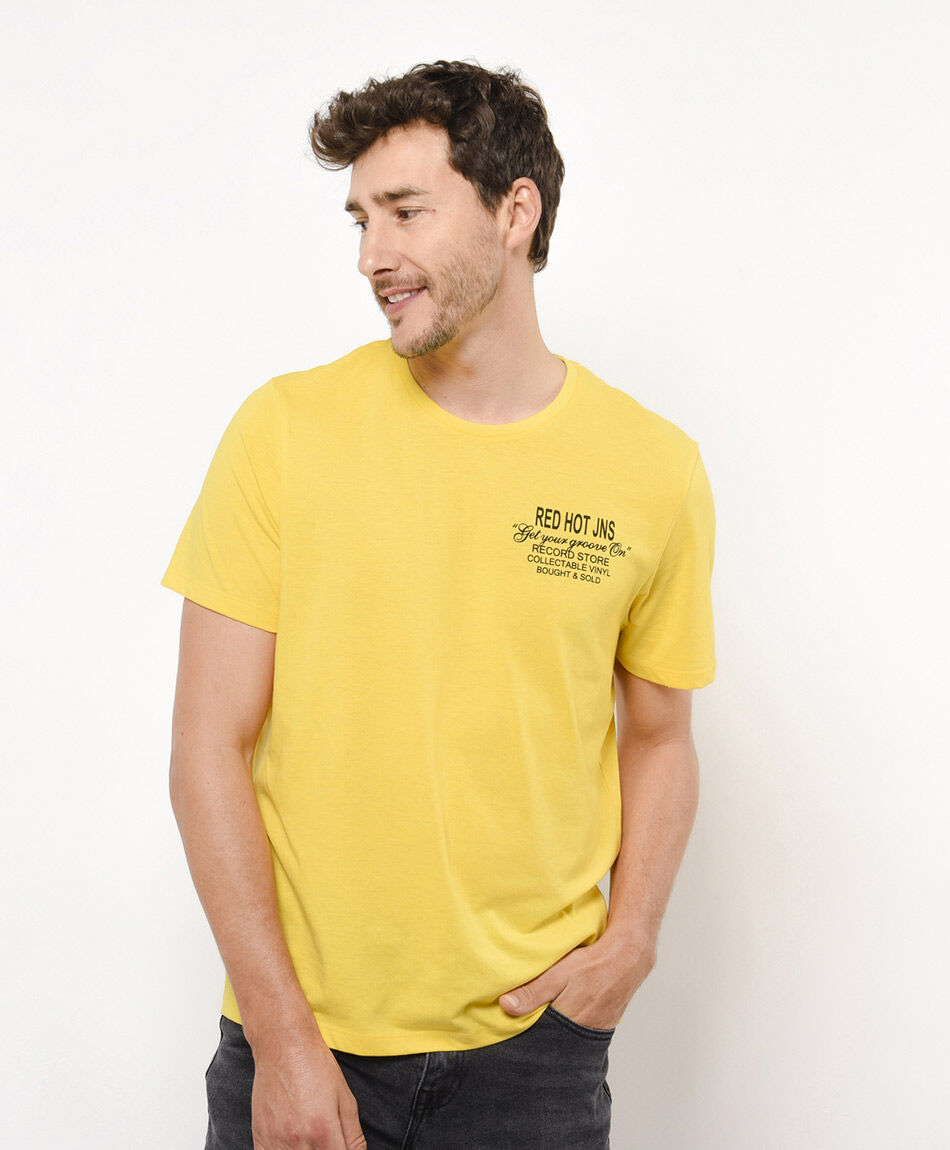 Remera hombre doble estampado talent