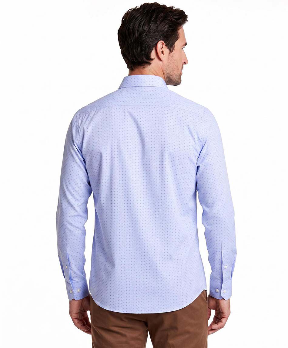 Camisa hombre dise&ntilde;o formal celeste
