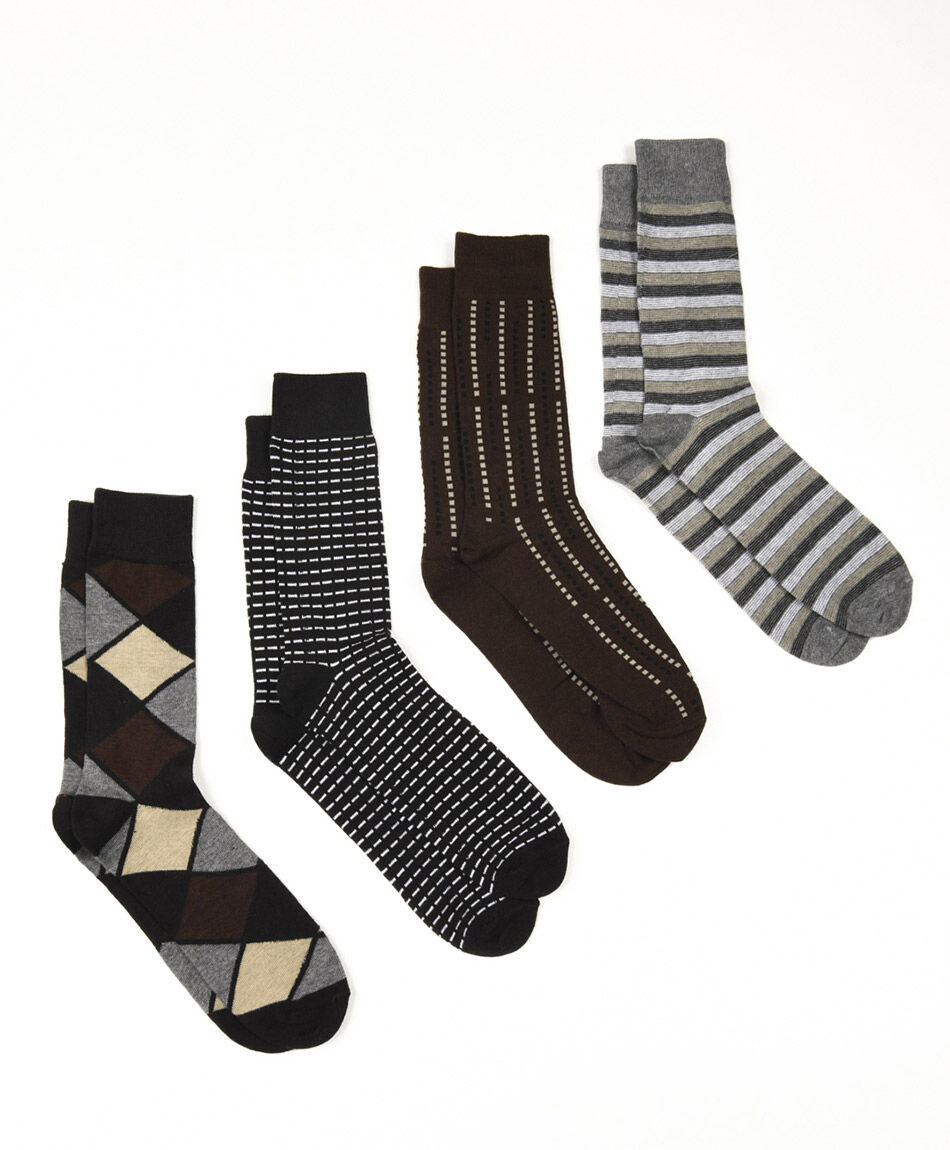Pack 4 medias hombre dise&ntilde;os