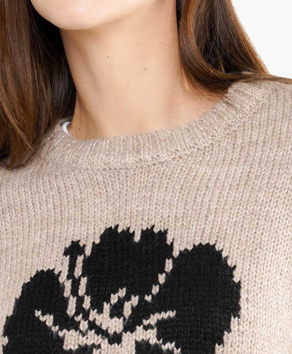 Sweater mujer melange blue