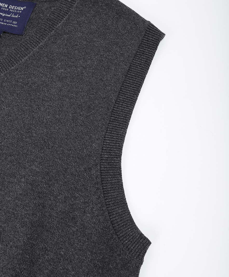 Sweater hombre sin mangas gris