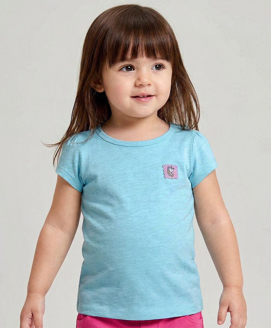 Remera beb&eacute; b&aacute;sica celeste