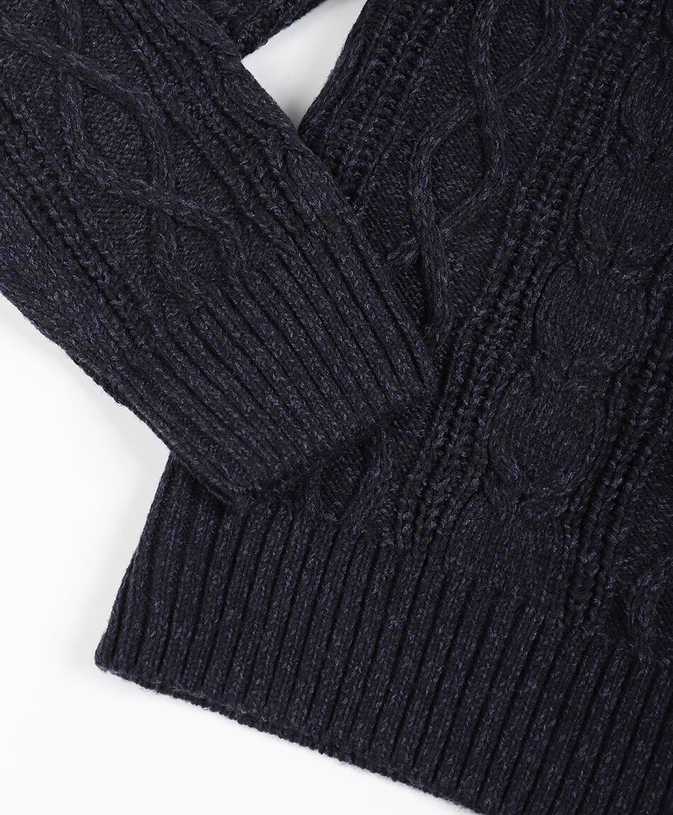 Sweater hombre cuello cruzado navy