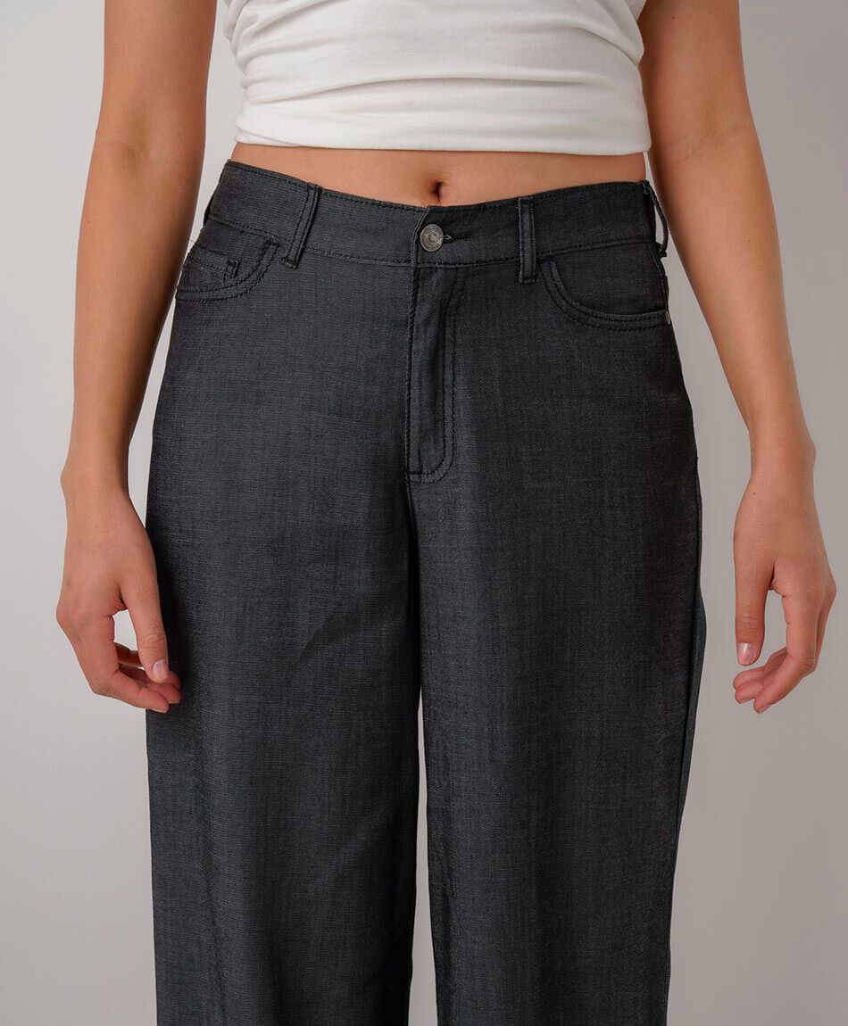 Pantal&oacute;n mujer tencel black