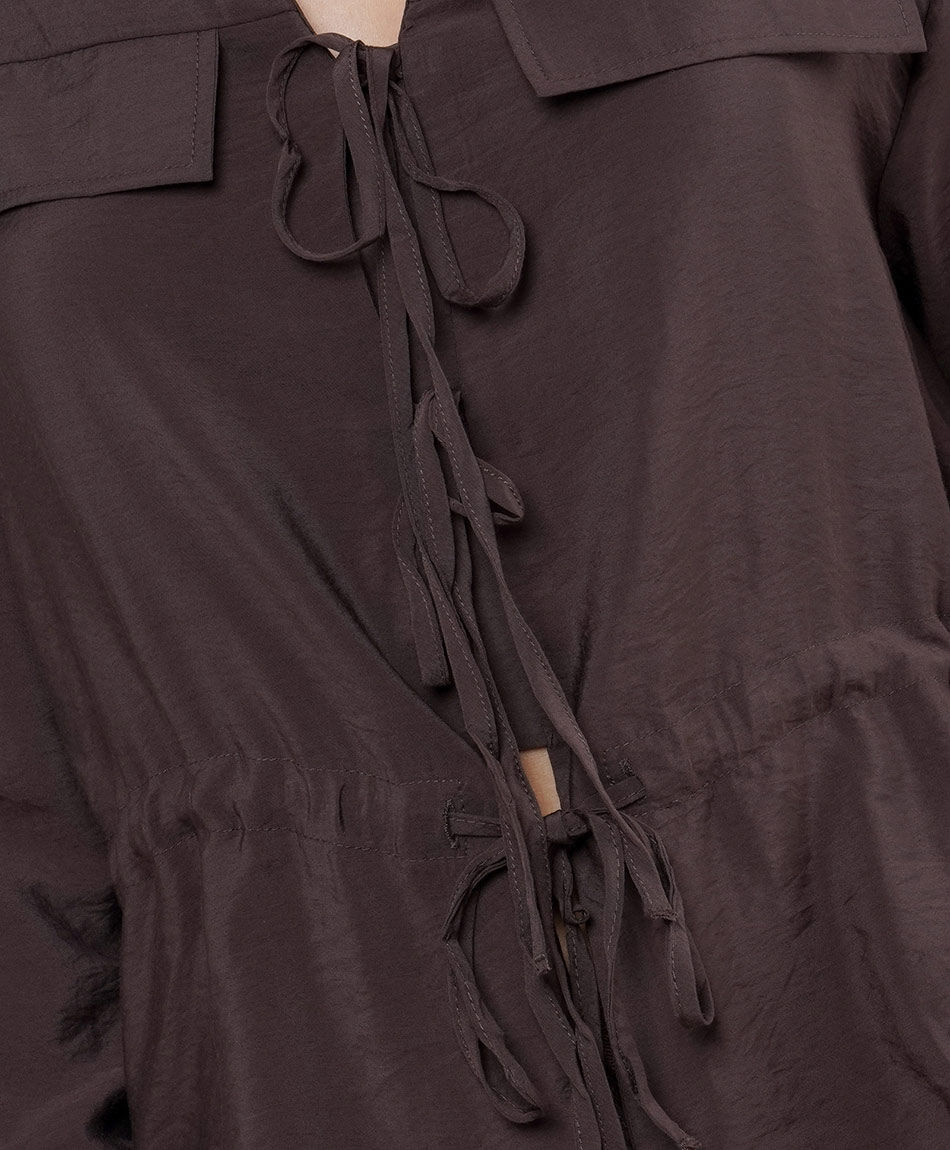 Camisa mujer tiras cintura