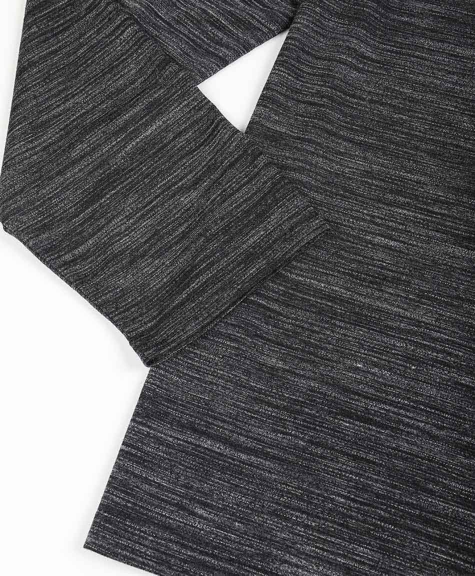 Remera hombre botones jaspeada