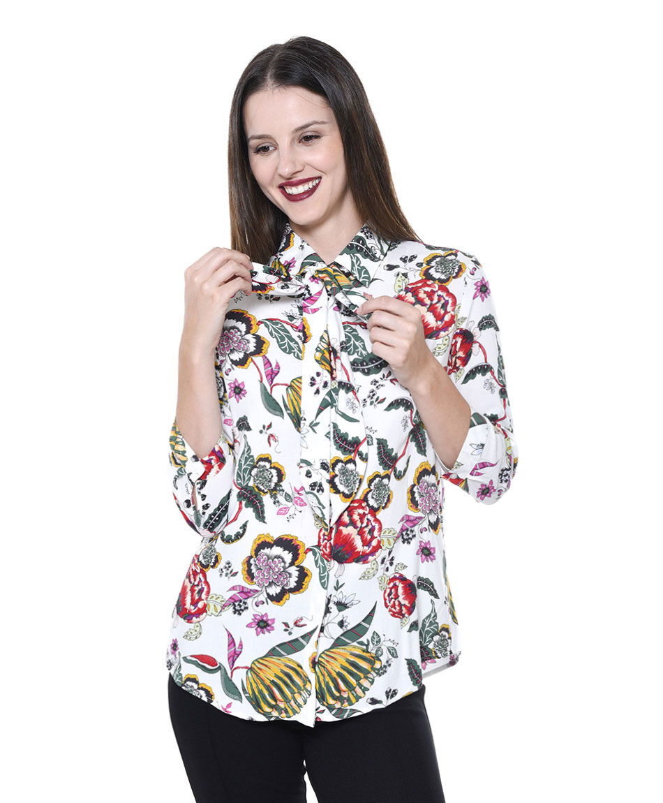 Blusa estampado lazo