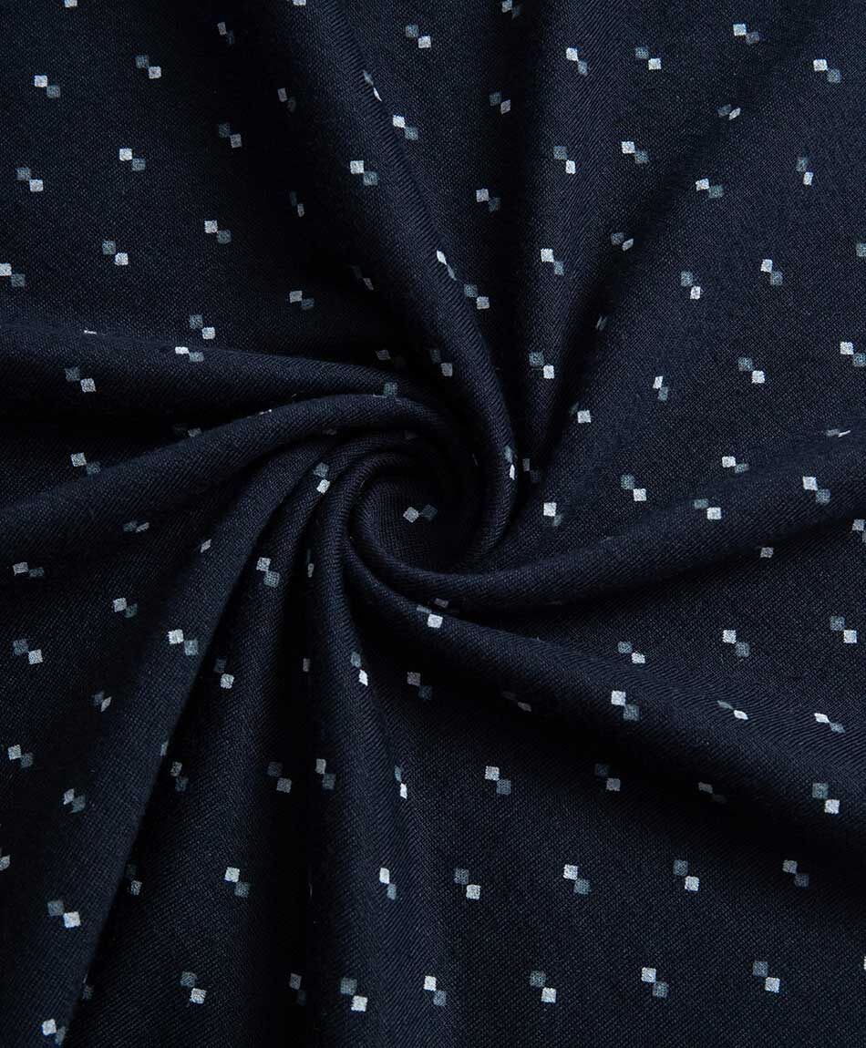 Remera hombre cuello polo azul navy