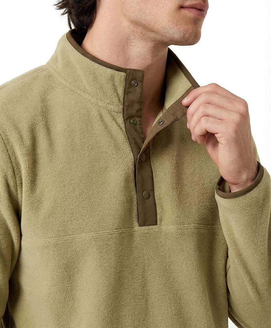 Buzo hombre polar con botones