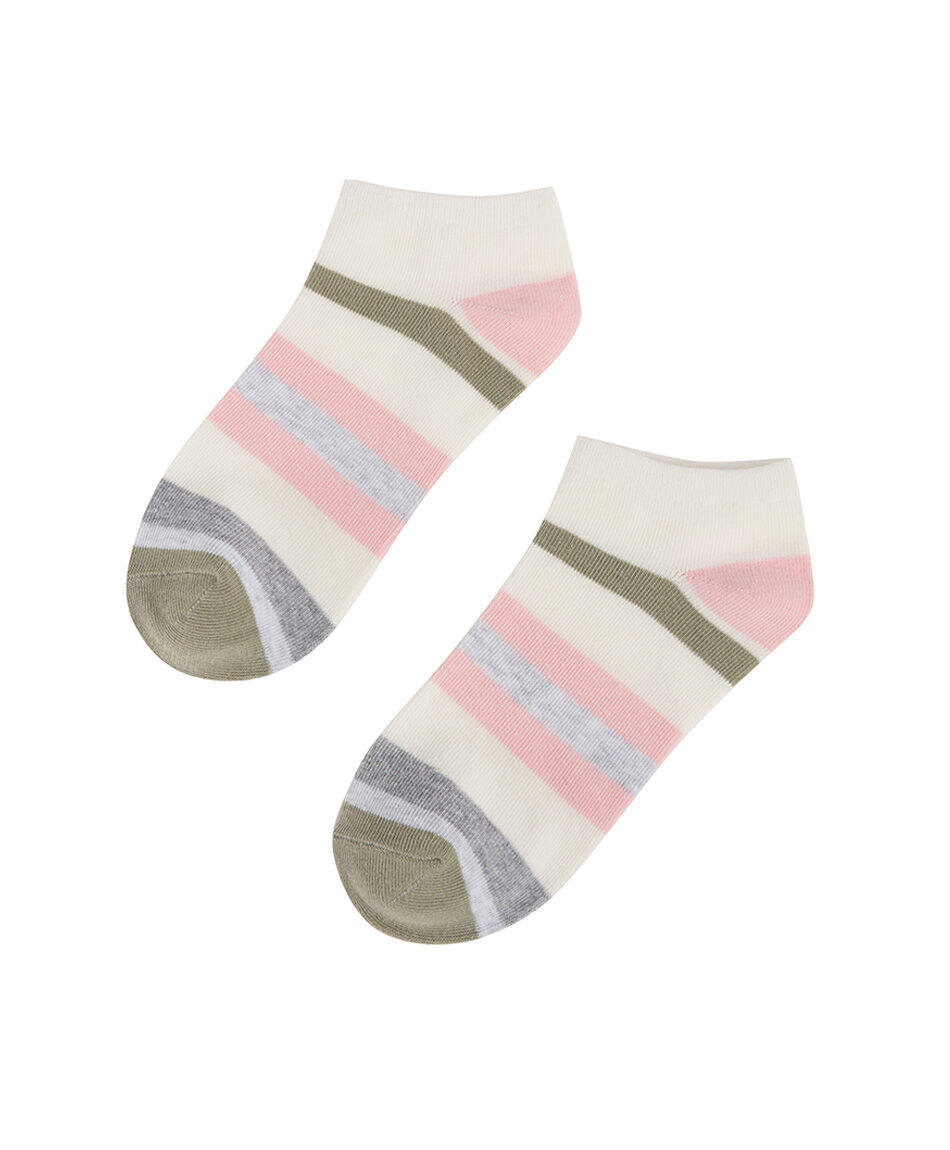 Pack 5 medias mujer mix rayas
