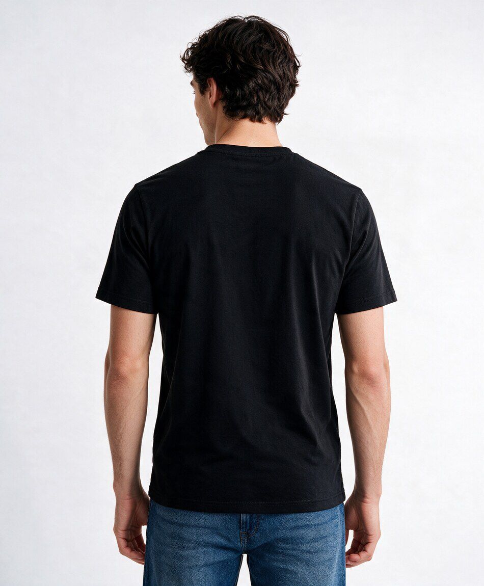 Remera hombre lisa logo