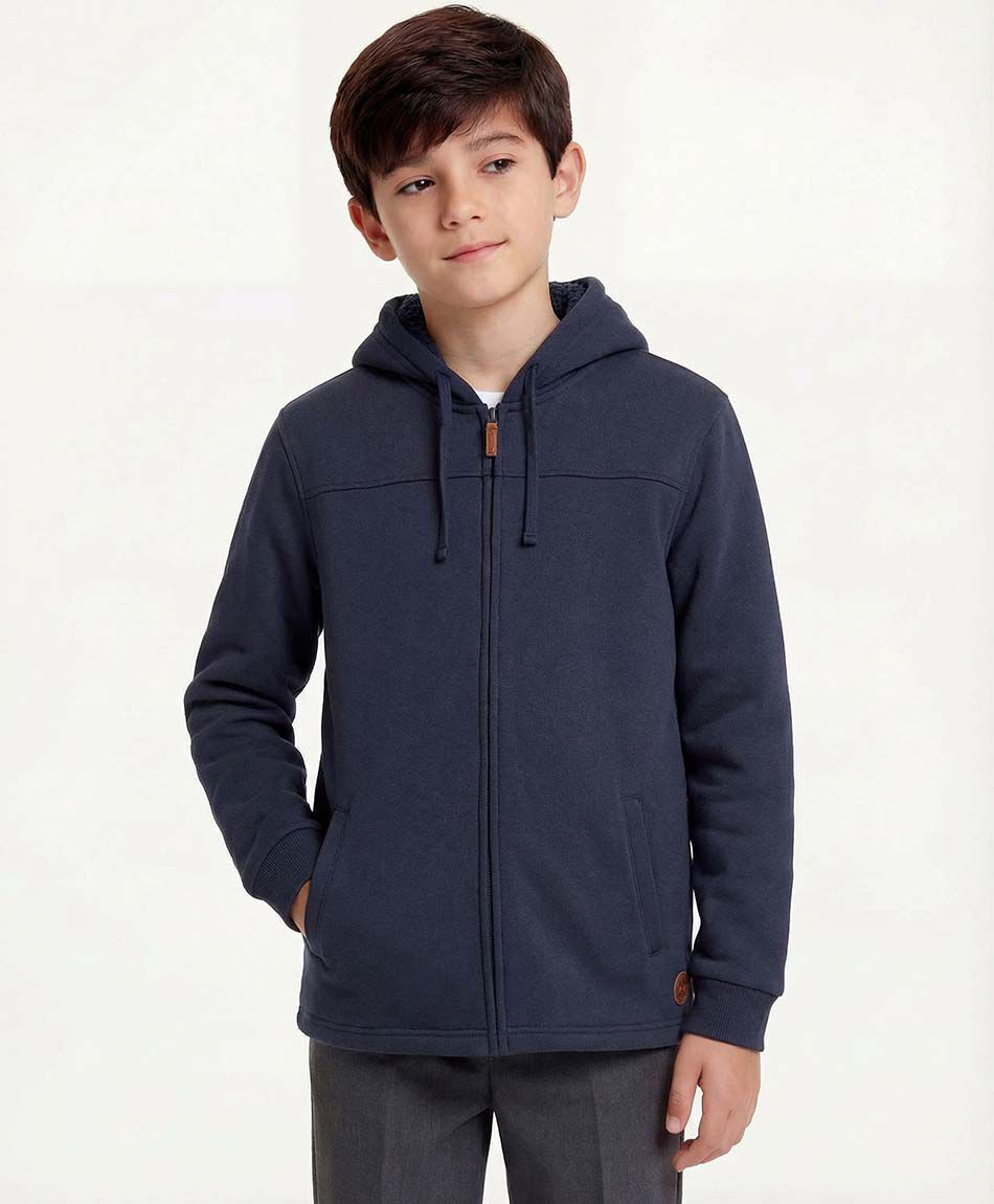 Buzo escolar full zipper interior polar