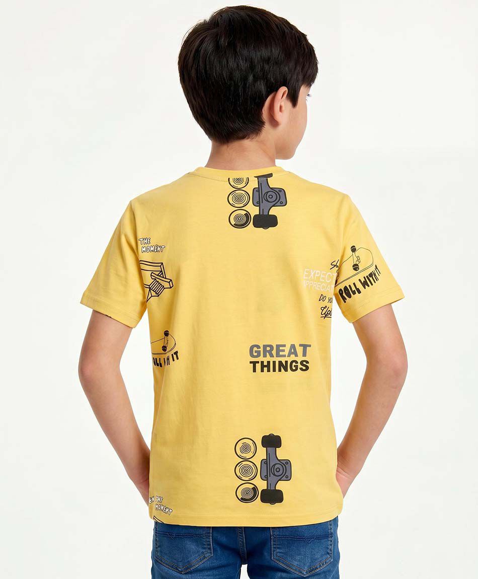 Remera ni&ntilde;o dibujos skates
