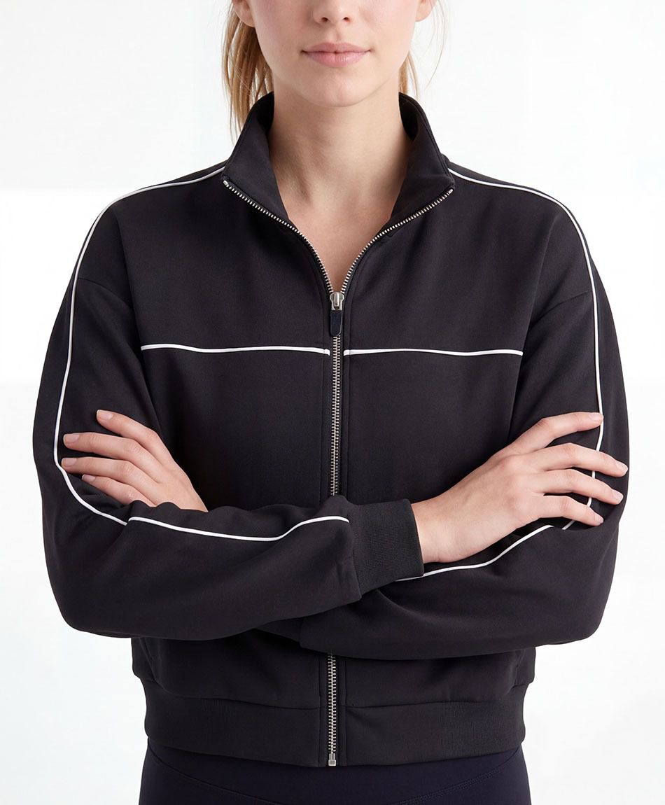 Buzo deportivo mujer l&iacute;neas blancas