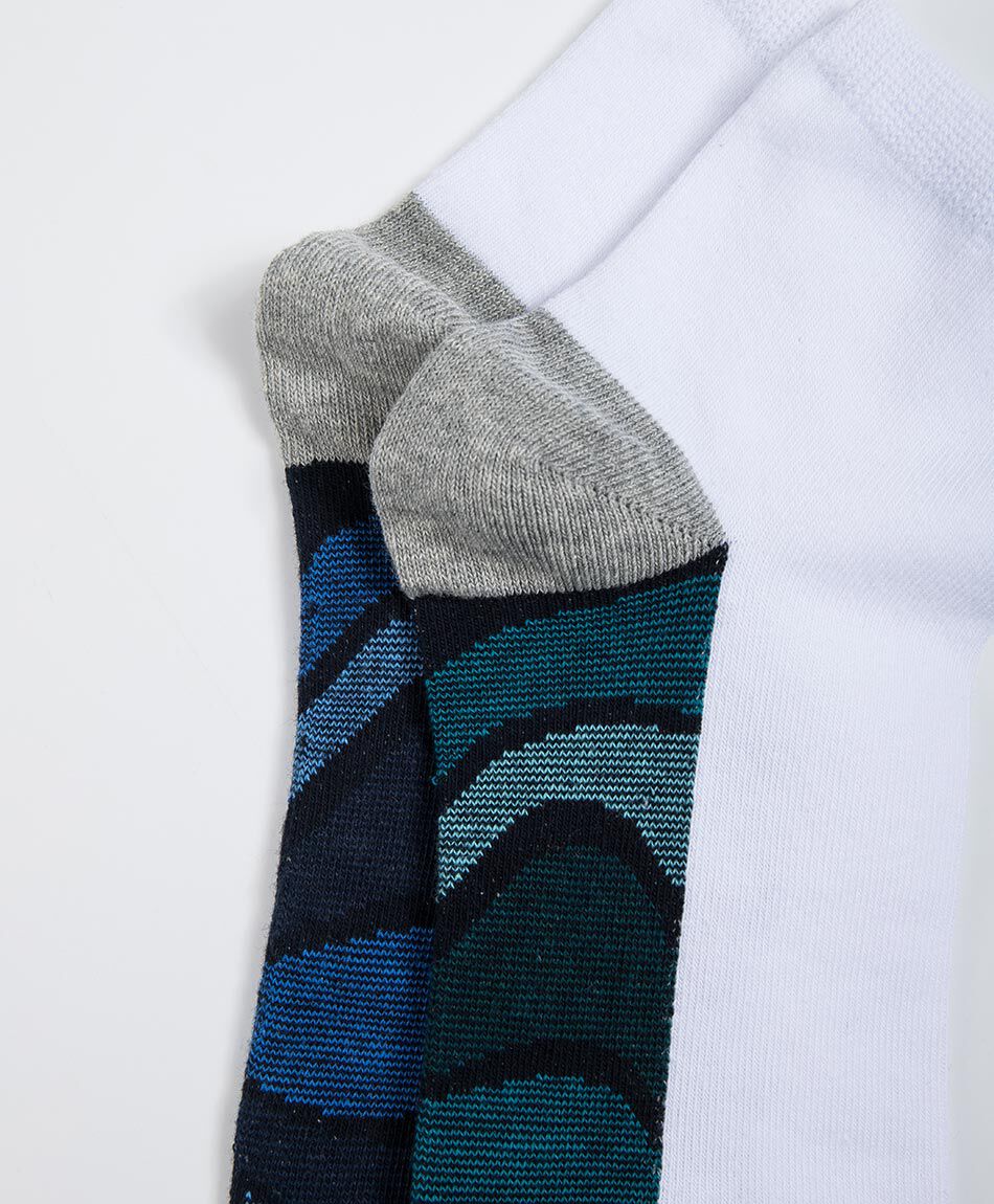 Medias hombre white and blue