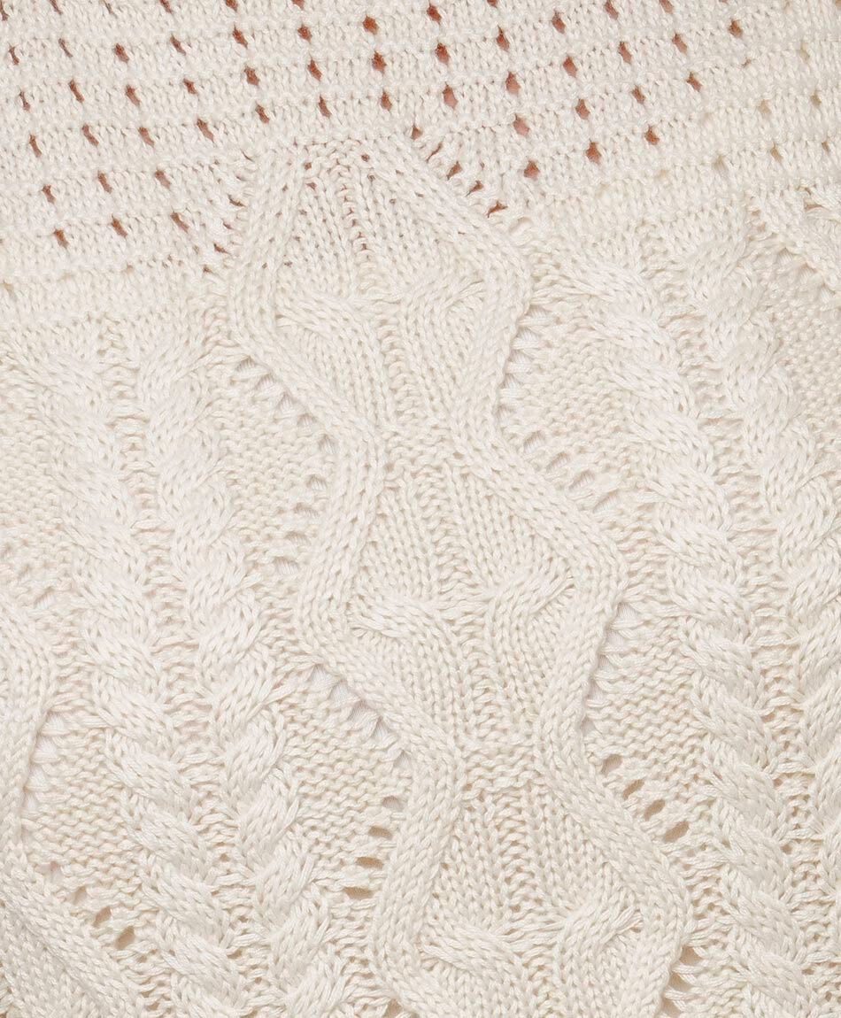 Sweater mujer mix calado