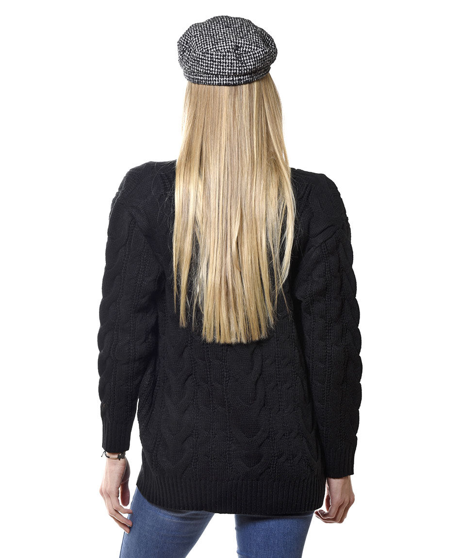 Cardigan grueso trenzas