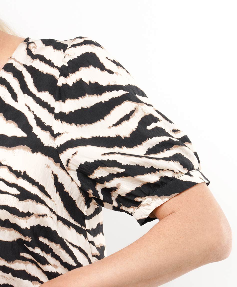 Camisa mujer animal print botones